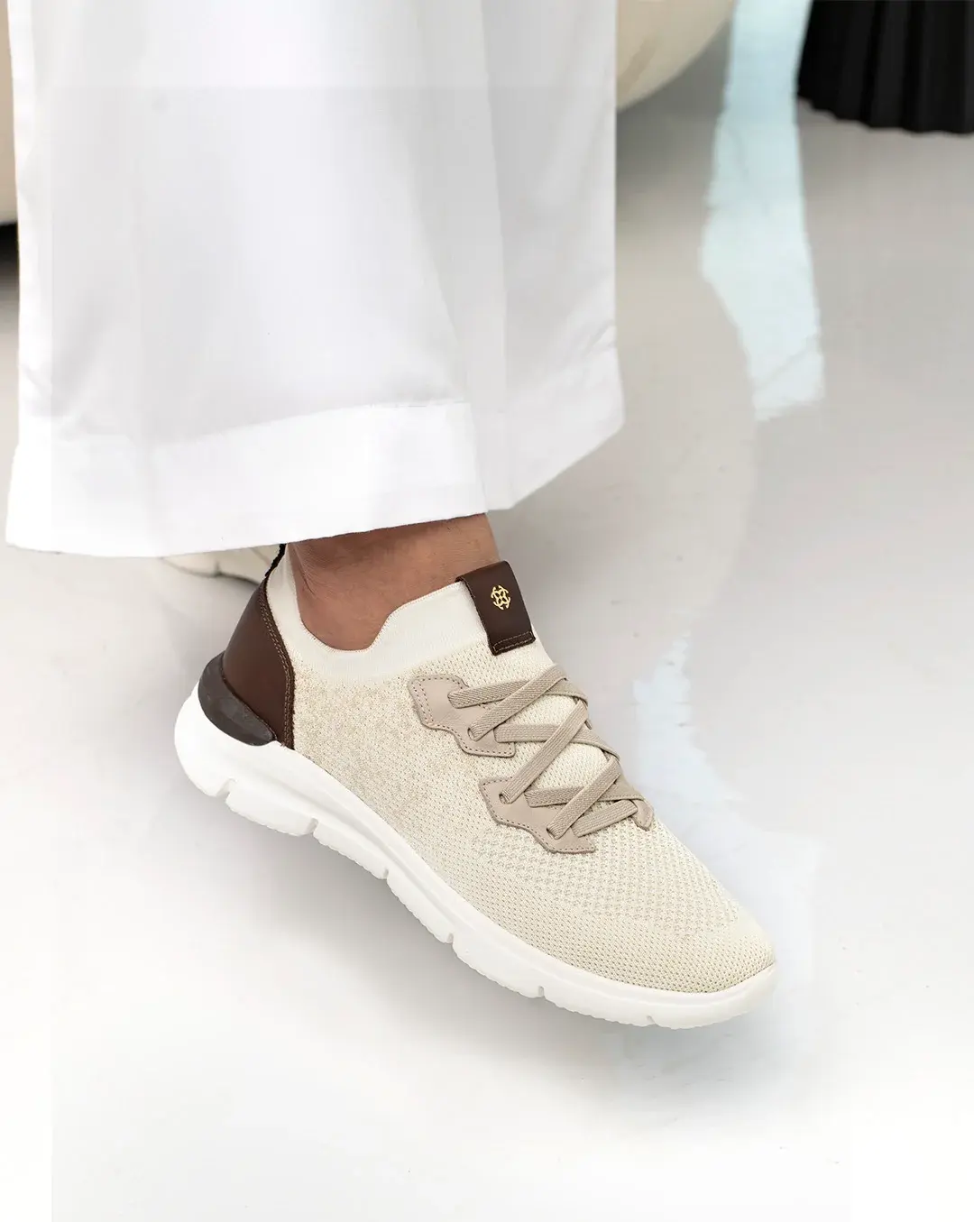 Smart-Casual Sneakers In Knitted Upper